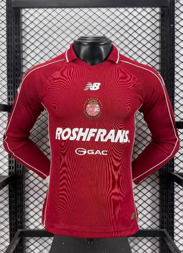 26-27 Toluca Home Long Sleeve Player Version Soccer Jersey (长袖球员)