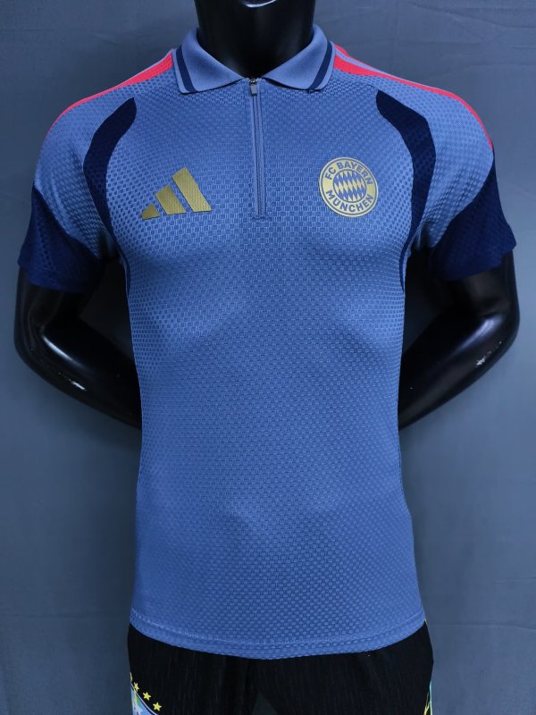 26-27 Bayern Beige ‌Player Version Half Pull Training Shirts