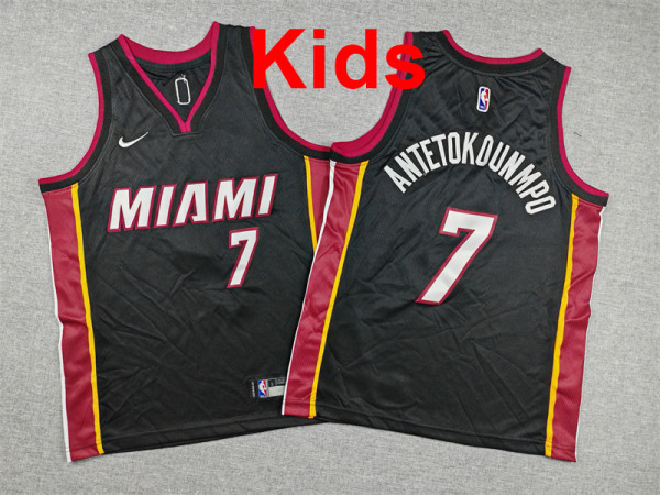 2026  Heat Top Quality Hot Pressing Kids NBA Jersey
