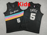 2026  Sa Spurs Top Quality Hot Pressing Kids NBA Jersey