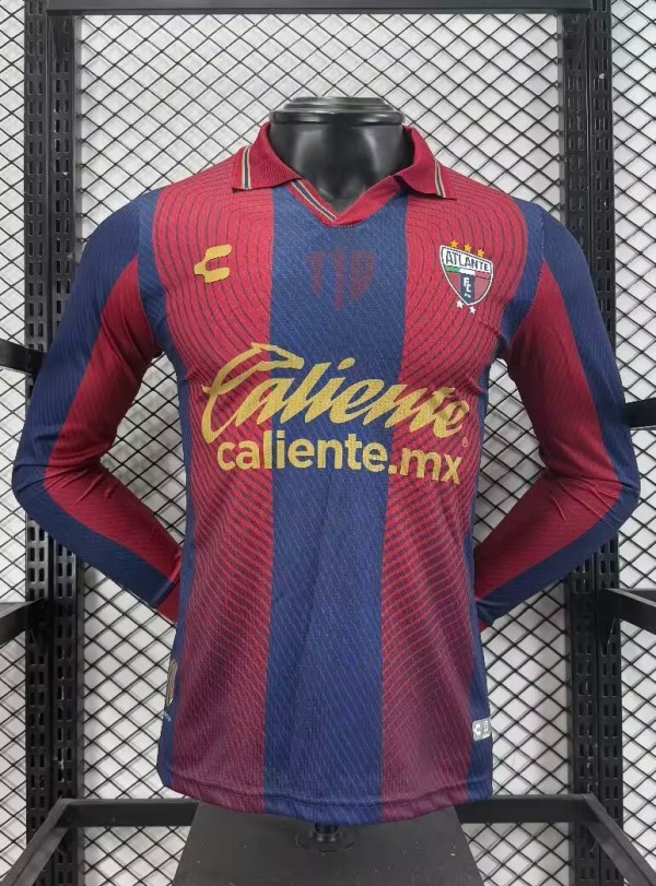 26-27 Atlante FC Home Long Sleeve Player Version Soccer Jersey*长袖球员