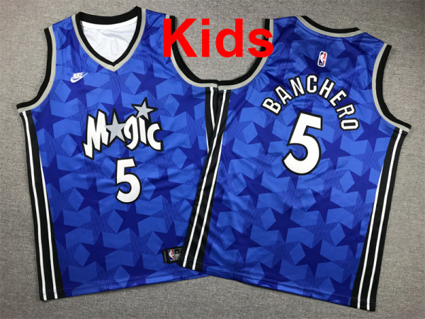 2026  Magic Top Quality Hot Pressing Kids NBA Jersey