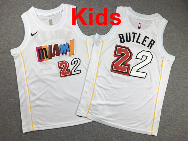 2026  Heat Top Quality Hot Pressing Kids NBA Jersey