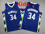 2026  Bucks Top Quality Hot Pressing Kids NBA Jersey