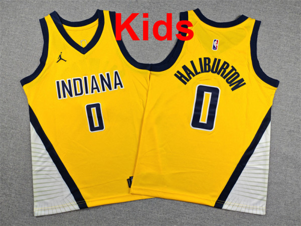 2026 Pacers Top Quality Hot Pressing Kids NBA Jersey