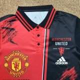26-27 Man Utd Red Black Polo Short Sleeve