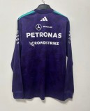 2026 F1 Benz New Pattern Long Sleeve Racing Suit