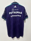 2026 F1 Benz New Pattern Short Sleeve Racing Suit