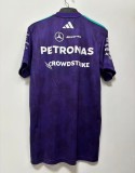 2026 F1 Benz New Pattern Short Sleeve Racing Suit