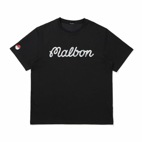 2026 Malbon Golf Script Logo Casual T-Shirt