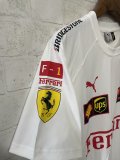 2025 F1 Ferrari New Pattern White Short Sleeve Racing Suit