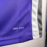 22-23 KINGS SABONIS #10 Purple Away Top Quality Hot Pressing NBA Jersey(V领）
