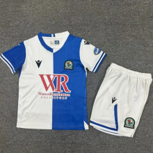 25-26 Blackburn Home Kids Soccer Jersey 1:1 Thai Quality