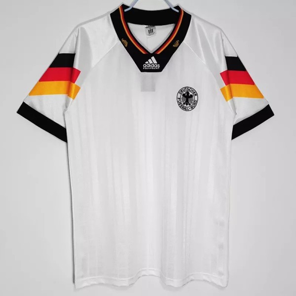 1992 Germany Home Retro Soccer Jersey