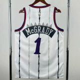 25-26 Raptors McGRADY #1 White Retro Top Quality Hot Pressing NBA Jersey
