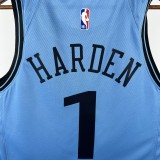 24-25 Clippers HARDEN #1 Blue City Edition Top Quality Hot Pressing NBA Jersey