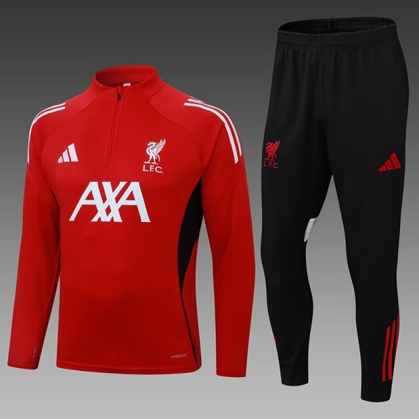 25-26 Liverpool High Quality Half Pull Tracksuit