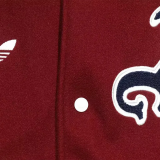 25-26 ARS Brown Red Cotton Baseball Jacket