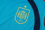 2026 Spain Blue High Quality Player Version Tank Top And Shorts Suit (球员套装)