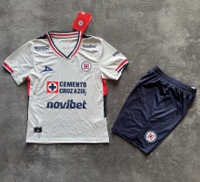 25-26 Cruz Azul Away Kids Soccer Jersey