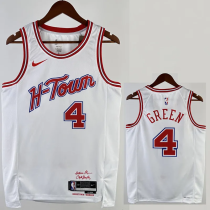 23-24 ROCKETS GREEN #4 White City Edition Home Top Quality Hot Pressing NBA Jersey 23-24 ROCKETS GREEN #4 White City Edition Home Top Quality Hot Pressing NBA Jersey