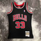 1998 BULLS PIPPEN #33 Black Retro Top Quality Hot Pressing NBA Jersey