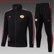 25-26 Man Utd High Quality Kids Jacket Tracksuit