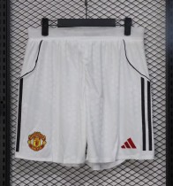 25-26 Man Utd Home Player Version Shorts Pants