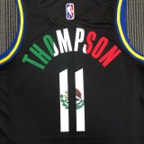 21-22 Warriors THOMPSON #11 'Mexico' Black City Edition Top Quality Hot Pressing NBA Jersey