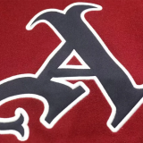 25-26 ARS Brown Red Cotton Baseball Jacket