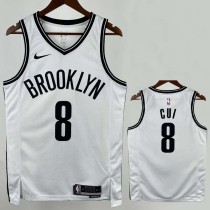 22-23 Nets CUI #8 White Top Quality Hot Pressing NBA Jersey