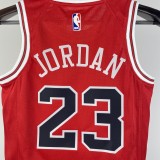 2023 BULLS JORDAN #23 Red Top Quality Hot Pressing Kids NBA Jersey