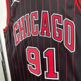 25-26 BULLS RODMAN #91 Black Top Quality Hot Pressing NBA Jersey (Trapeze Edition) 飞人版