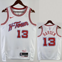 23-24 ROCKETS HARDEN #13 White City Edition Home Top Quality Hot Pressing NBA Jersey 23-24 ROCKETS HARDEN #13 White City Edition Home Top Quality Hot Pressing NBA Jersey