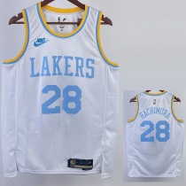 22-23 LAKERS HACHIMURA #28 White Retro Top Quality Hot Pressing NBA Jersey 22-23 LAKERS HACHIMURA #28 White Retro Top Quality Hot Pressing NBA Jersey