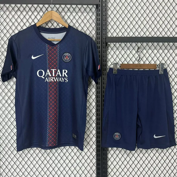 25-26 PSG Home Kids Soccer Jersey