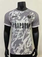 2025 Trapstar Grey White Player Version Trendy Soccer Jersey