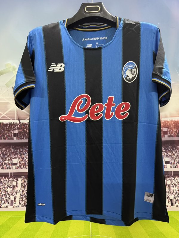 25-26 Atalanta Home Fans Soccer Jersey*带广告