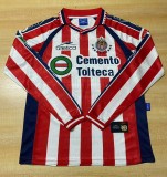 1999-2000 Chivas Home Long Sleeve Retro Soccer Jersey