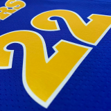 22-23 WARRIORS WIGGINS #22 Blue Top Quality Hot Pressing NBA Jersey (Retro Logo)