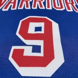 Warriors IGUODALA #9 Blue 75th Anniversary Retro NBA Jersey