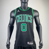 22-23 CELTICS TATUM #0 Black Top Quality Hot Pressing NBA Jersey (Trapeze Edition)