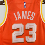 25-26 Cleveland Cavaliers JAMES #23 Orange City Edition Top Quality Hot Pressing NBA Jersey
