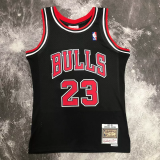 1998 BULLS JORDAN #23 Black Retro Top Quality Hot Pressing NBA Jersey