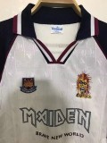 1999 West Ham #7 Iron Maiden Away Retrot Soccer Jersey