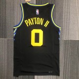 21-22 Warriors PAYTON II #0 Black City Edition Top Quality Hot Pressing NBA Jersey