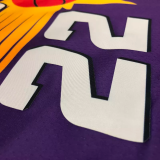 22-23 SUNS AYTON #22 Purple Top Quality Hot Pressing NBA Jersey (Retro Logo)