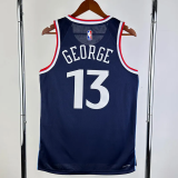 24-25 Clippers GEORGE #13 Navy Blue Away Top Quality Hot Pressing NBA Jersey