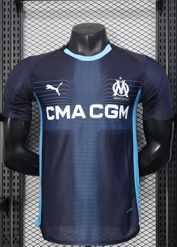 25-26 Marseille Away Player Version Soccer Jersey