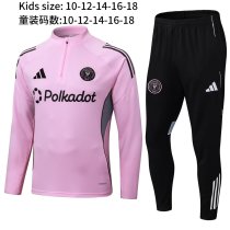 25-26 Inter Miami High Quality Kids Half Pull Tracksuit